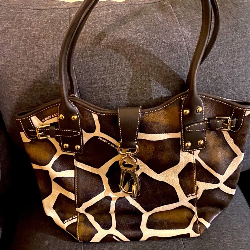 Dooney and Burke Giraffe Print Tote